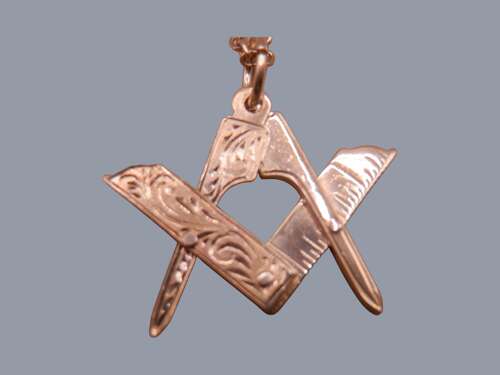 Sterling Silver Articulated Masonic Working Tools Pendant & Chain, Birmingham 1997