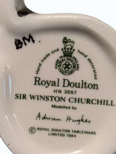 Royal Doulton Sir Winston Churchill Figurine HN3057 by Adrian Hughes, 1984