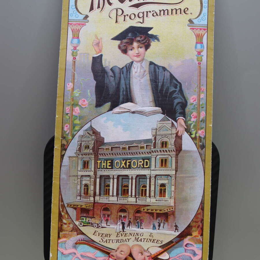 1910 Oxford Music Hall Programme Harry Tate Dan Crawley London Colour Cover